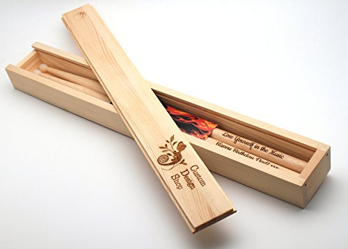 Personalized drum sticks 5A, maple wood, gift box | Custom Bespoke Gift