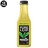 Pure Leaf Iced Tea, Not Too Sweet, Real Brewed Honey Green Tea, 18.5 Fl Oz, Pack of 12