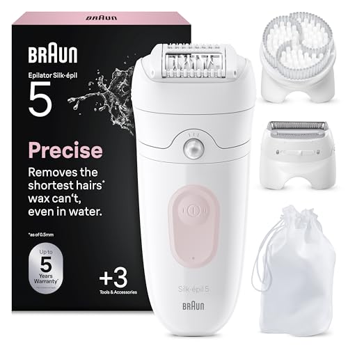 Braun Epilierer Damen Silk·épil 5, Ladyshaver, Wasserdicht, 5-060, Pink