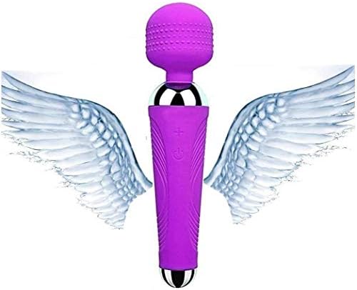 Cordless Wand Massager Waterproof & Strong Neck Back Muscle Massage-Mini Great for Travel and Gift (Purple)