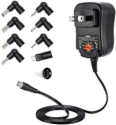 Belker 12W Universal 3V 4.5V 5V 6V 7.5V 9V 12V AC DC Adapter Power Supply