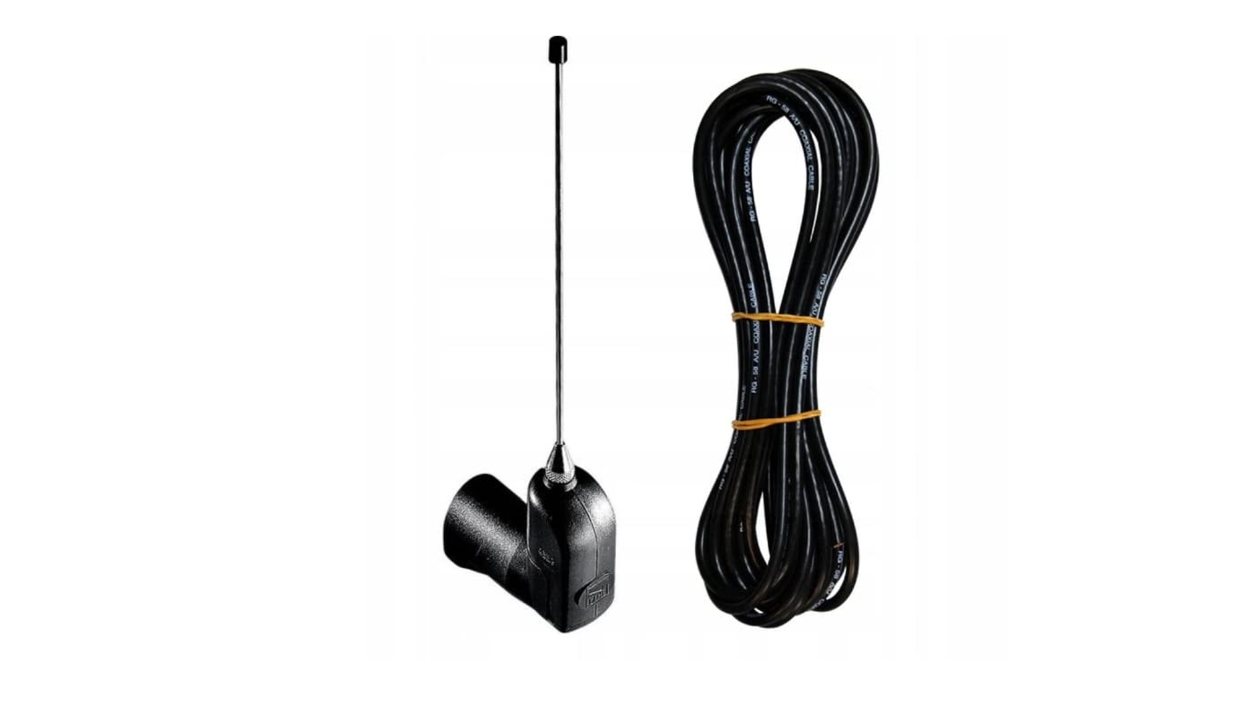 TOP-A433N Professional Antenna 433.92 MHz Reception Aerial 50 Ohm, 5 m RG58 Cable, Up to 200 m Range, Bracket Mount