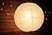 Quasimoon PaperLanternStore.com 36 Inch White Round Paper Lantern, Crisscross Ribbing, Hanging Decoration