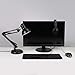 LE Swing Arm Desk Lamp, Metal Clamp and Standing Table Lamp, Adjustable Articulating Multi-Joint, Architect Desk Lamp for Drafting, Reading, Study, Office Computer Work and More (Black)