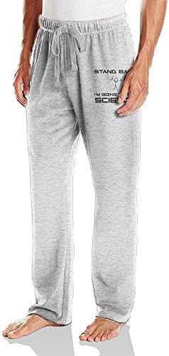 Ano Men's Running Pants Stand Back, I'm Going To Try Science Ash Size XXL