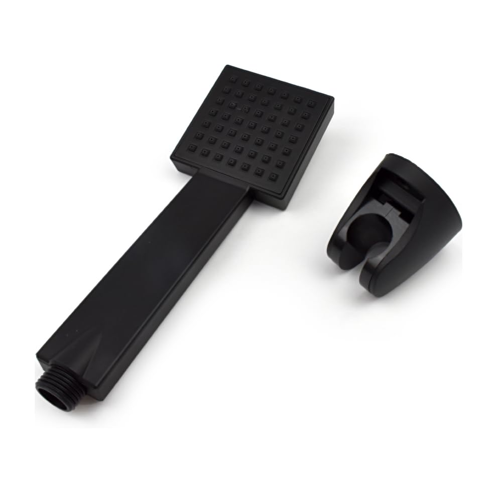 Black Square Shower Head with Holder – Stylish and Functional Modern Bathroom Upgrade