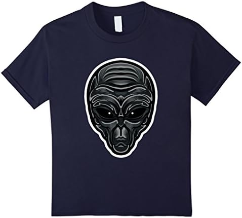 Kids Alien UFO ET Outer Space Costume Autopsy Gear Pop T Shirt 8 Navy