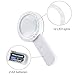 30X Magnifying Glass with Light - Handheld 12 LED Lighted Illuminated Large Lit Magnifier for Kids & Seniors Reading, Jewelers, Coins, Inspection, Exploring