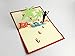 IShareCards® Handmade 3D Pop Up Greeting Cards for Father,Thank You Cards for Dad -(I Love DAD)