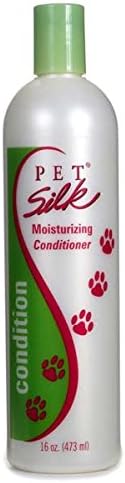 Pet Silk Moisturizing Conditioner (16 Ounce) – Conditioning for Cats, Horse & Rabbits – Dog Moisturizing Conditioner with Herbal Extracts, Vitamins, Chamomile & Rosemary - Shines & Moisturizes Coat