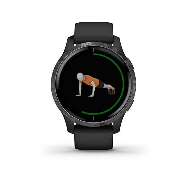 Garmin-Venu-GPS-Smartwatch-with-Bright-Touchscreen-Display-Features-Music-Body-Energy-Monitoring-Animated-Workouts-Pulse-Ox-Sensors-and-More-Black-with-Slate-Hardware Garmin Venu, GPS Smartwatch with Bright Touchscreen Display, Features Music, Body Energy Monitoring, Animated Workouts…