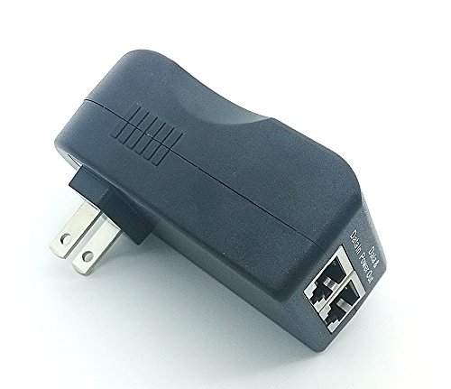 iCreatin 48V19W Wall plug Gigabit Power over Ethernet POE Injector Power supply,1000Mbps IEEE 802.3af Compliant, Up to 100 Meters (328 Feet)