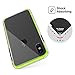 For iPhone X Case / iPhone 10 Case, MoKo Clear Case with Light and Slim Flexible Bumper TPU Rubber Scratch-resistant Protective Cover for Apple iPhone X 2017 - Green