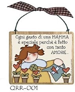 Quadretto Con Ferretto Cm 10x10 Ogni Gesto Di Una Mamma E Speciale Perche E Fatto Con