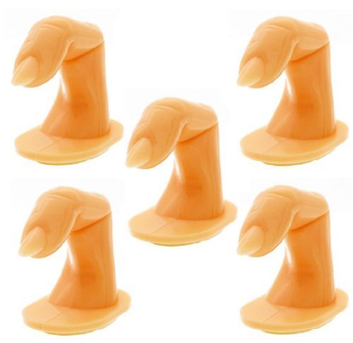 Susen Brand New Set/5pc Make up Nail Art Kit Plastic False Finger Practice Training Display Tool