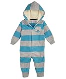 Carter's Baby Boys' Striped Fleece Pram (Baby) - Gray