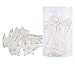 Yantu Womens Flower Hair Pins Hair Pins for Wedding Hair Clips with Crystal (Pack of 20) (Five flower crystal)