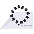 The Friendly Swede Replacement Tips for 5.5" Stylus Pen — 12-Pack Thin Tip Stylus Pen Replacement Tips with Screen Cleaning Cloth