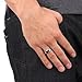 King Will Men's 8mm Tungsten Carbide Ring Polished Plain Comfort Fit Wedding Engagement Band