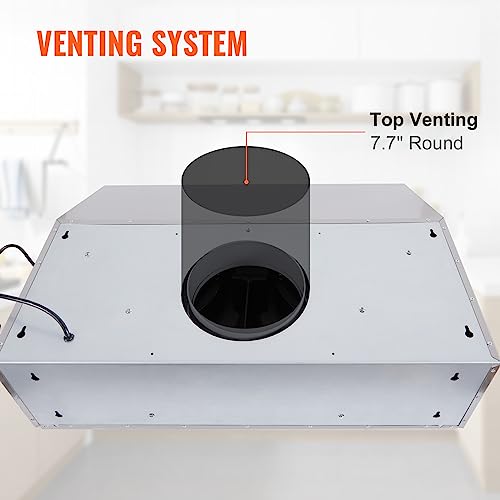 VEVOR Under Range Hood, Dual Motors Ductless Kitchen Stove Vent