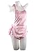 Haian ABDL Print Cotton Ruffle Rhumba Romper (Large, Pink Gingham Print Cotton)