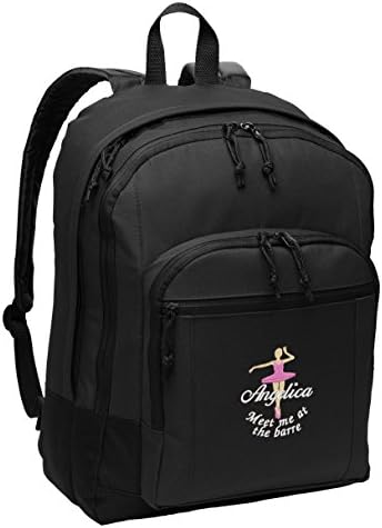 Meet Me At The Barre Dance Ballet Personalized Embroidered Back Pack