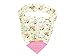 Honey Molly Baby Bandana Bibs for Teething and Drooling - 4 Pack Soft Drool Bibs for Boys and Girls - BPA-FREE Food Grade Silicone Teether, Adjustable Nickel-Free Snaps - 100% Organic Cotton