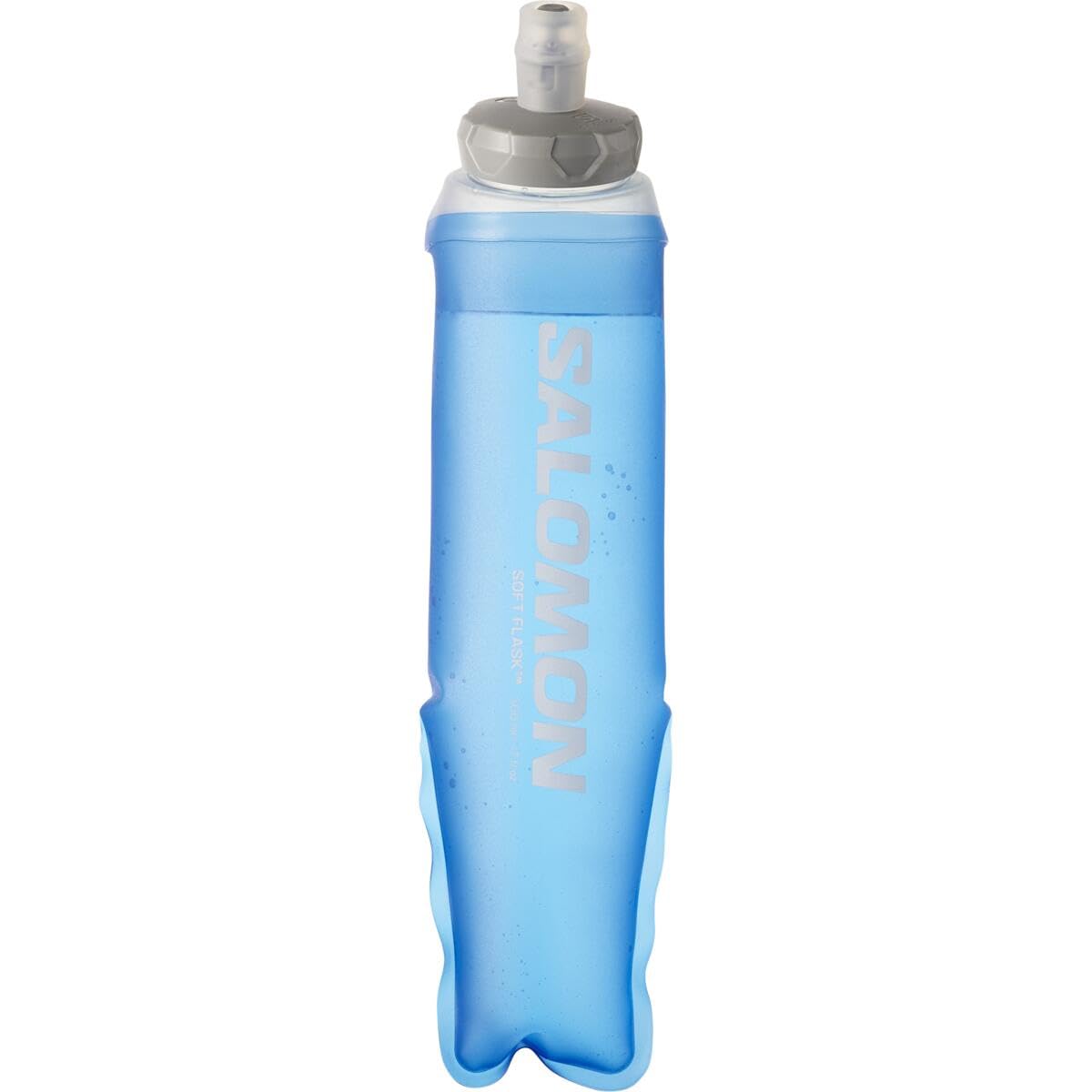 Salomon Soft Flask 500ml/17oz, Flexible Comfortable Flask, High-Flow Valve and Easy Grip, Pocket Fit for Hydration on Short Runs, Shrink-As-You-Drink Design