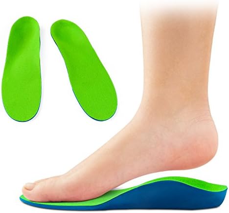 OptiFeet High Arch Support Orthotic Shoe Insoles Cup Cushioned Insert for Men Women Kids Foot Development