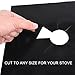 FORHOMER sbc01 Gas Range Protectors, Kitchen Accessories Gas Stove Burner Liners Fda Approved, Reusable, Non-Stick Stove Top Burner Protectors, Set of 4, Black