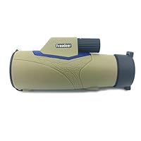 Silfrae 10X42 Compact Binoculars Telescope Monocular for Travelling, Hiking, Camping, Bird Watching (MonocularBeige)