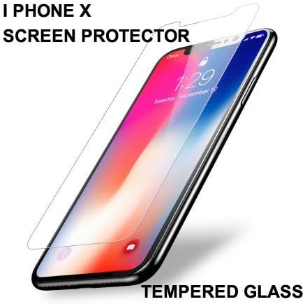 Screen protector for Apple iPhone X, Anti-Glare &amp; Anti-Fingerprint, Anti-fog - Tempered Glass Screen Protector Film, Edge Protection