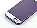 ULAK Hybrid Hard Case for Apple iPhone 6S / 6 (4.7 inch) with PC and Soft TPU Rubber Protector Cover (Purple/White)