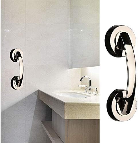 Bath Grip Bar Bath Support Suction Grip Grab Shower Bathroom Handle Assist Balance Handrail for Tub Safety【Ship from USA】 Amiley (Gray)