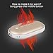 Fourheart Rechargeable/Reusable Hand Warmers, 5200mAh USB Electric Hand Warmer Pocket Hand Warmers/Portable Battery Charger, Best Gift for Women and Men in Cold Winter