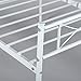 Bed Frame Twin Size, Yanni Easy Set-up Premium Metal Platform Mattress Foundation / Box Spring Replacement with Headboard and Footboard, Under-bed Storage, Enhanced Sturdy Slats(White)