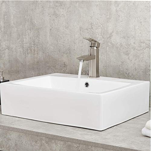 Hotis Above Counter Porcelain Ceramic Bathroom Vessel Sink,Bathroom Vessel Vanity Sink