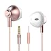 Personalized Rose Gold Earbuds,Langsdom F9 Headphones Powerful Bass Remote Control Microphone iOS, Samsung, Android,MP3 & MP4 Players (Woman,Case)thumb 1
