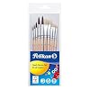 Pelikan Pinsel Starter-Set mit 5 Haar- und 5 Borstenpinseln, für die Schule, 10 Stück