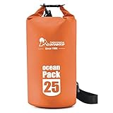 Mountaintop 5L/10L/25L Waterproof Dry Bag Floating Gear Bags for Boating,Kayaking,Fishing,Beach,Rafting,Swimming,Camping,Canoeing and Snowboarding