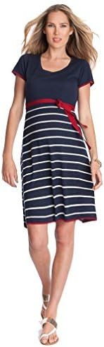 Seraphine Hillary Knitted Nautical Maternity Dress