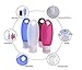 iNeibo Silicone Travel Bottles--【TSA Airline Carry-On Approved】 - Squeezable & Refillable Travel Containers For Shampoo, Conditioner, Lotion, Toiletries (3, 3.3oz)