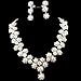 joylive Bridal Bridesmaid Flower Girls Jewerly Set Pearl Necklace Earring