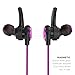 Phaiser BHS-750 Bluetooth Headphones, Wireless Earbuds Magnetic Stereo Earphones for Running with Mic and Lifetime Sweatproof Guarantee, Heliotrope