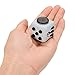 FidgetKool 1pcs Pressure Relief Fidget Toys Dice Cube Relieves Stress and Anxiety for Children and Adults Add and ADHD Toys Gifts Grey and Black