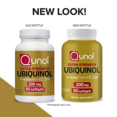 Ubiquinol CoQ10 200mg Softgels, Qunol Ubiquinol 200mg Active form of