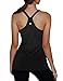 Yoga Reflex Women's Basic Racerback Low Support Sports Tank Tops Built in Bra