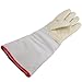 OFTEN Ultra Long Cryogenic Gloves Waterproof Protective Gloves Liquid Nitrogen Frozen Gloves Cold Storage,White,17.72