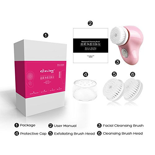 image for ZLiME Sonic Facial Cleansing Brush Waterproof Deep Cleaning Pore Spini