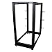 StarTech.com 25U Open Frame Server Rack - Adjustable Depth - 4-Post Data Rack - w/Casters/Levelers/Cable Management Hooks (4POSTRACK25U)